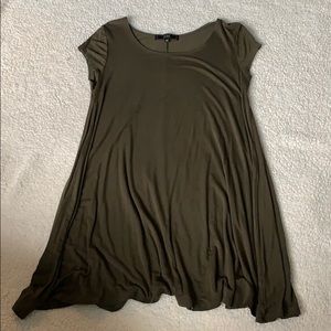Army Green T-Shirt Dress